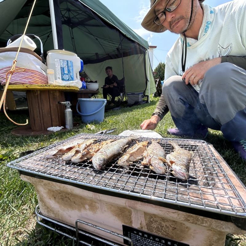 川釣りデイキャンプ体験 Stream river fishing & Day camp BBQ