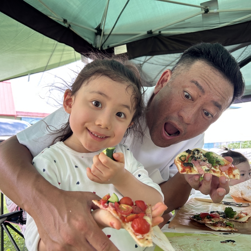 季節のお野菜収穫体験&ピザの手作り青空クッキング Seasonal veggies picking & pizza outdoor cooking